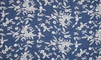 Chambrai Embroidered Cotton Denim Fabric Material - 021